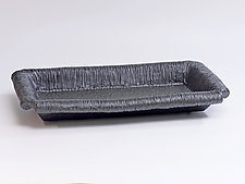 Rolled Rim Rectangle Tray by Emil Yanos (Ceramic Tray)