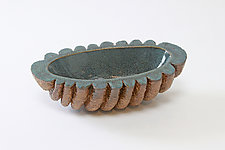 Small Oval XXVII by Emil Yanos (Ceramic Bowl)
