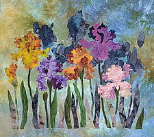Irises II by Olena Nebuchadnezzar (Fiber Wall Hanging)