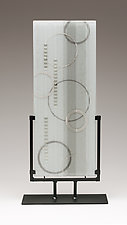 Seattle Rain by Denise Bohart Brown (Art Glass Sculpture)