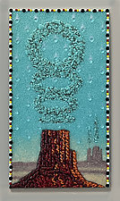 Under a Turquoise Sky by Michael Dupille (Art Glass Wall Sculpture)