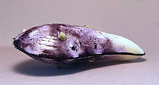Grand Moule Tabletop Sculpture in Purple by Michael Dupille (Art Glass Sculpture)