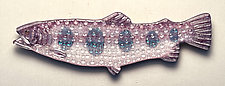 Pink Salmon by Michael Dupille (Art Glass Wall Sculpture)