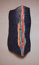 Prism Wood by Michael Dupille (Art Glass Wall Sculpture)