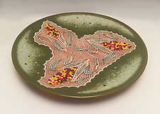Indian Corn Platter by Michael Dupille (Art Glass Platter)