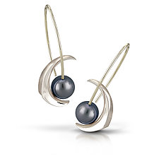 Luna Earrings by Britt Anderson (Gold & Pearl Earrings)