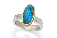 Blue Opal Oval Ring by Robin Sulkes (Gold, Silver & Stone Ring)