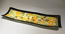 Fragments Tray in Green by Martha Pfanschmidt (Art Glass Tray)
