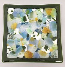 Green River Plate by Martha Pfanschmidt (Art Glass Serving Piece)
