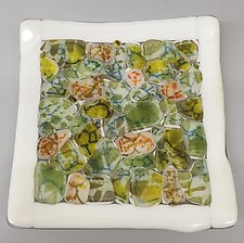 Turtle Pond Plate by Martha Pfanschmidt (Art Glass Serving Piece)