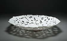 Lacey Bowl: White by Martha Pfanschmidt (Art Glass Bowl)