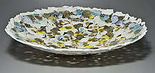 Lacey Bowl: Natural Pool by Martha Pfanschmidt (Art Glass Bowl)