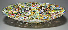 Lacey Bowl: Multicolor by Martha Pfanschmidt (Art Glass Bowl)