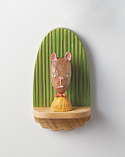 Little Bear Mini by Amy Arnold and Kelsey Sauber Olds (Wood Wall Sculpture)