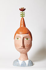 Head Bloom by Amy Arnold and Kelsey Sauber Olds (Wood Sculpture)