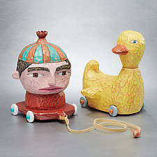 Pull Toys by Amy Arnold and Kelsey Sauber Olds (Wood Sculpture)