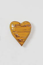 Carved Wood Heart by Amy Arnold and Kelsey Sauber Olds (Wood Wall Sculpture)