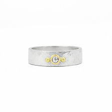 Wide Vega Ring by Nikki Nation Jewelry (Gold, Silver & Diamond Ring)