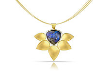 Zahra Pendant by Thea Izzi (Gold & Stone Necklace)