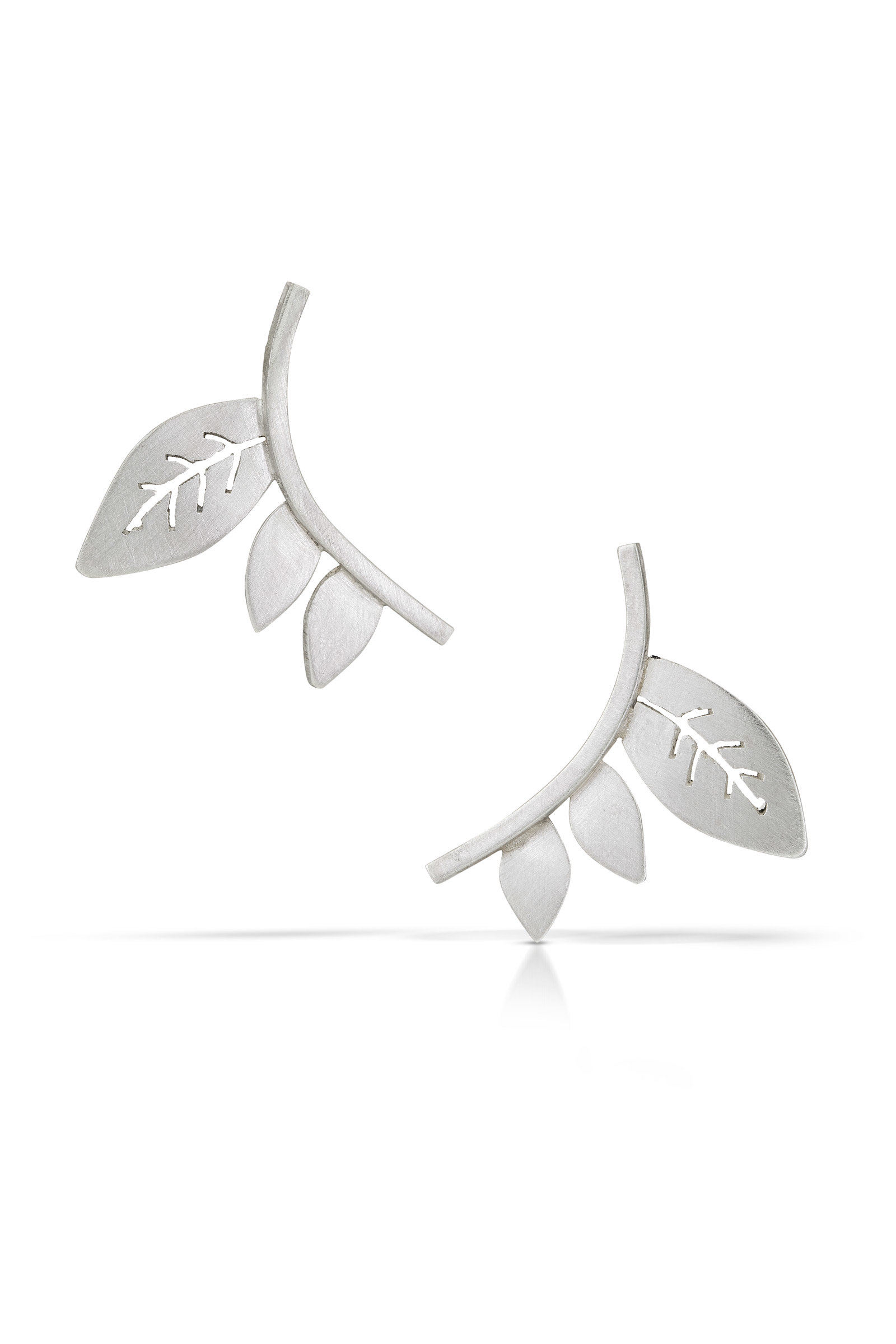 Twig Earrings II by Marcia Meyers (Silver Earrings