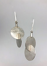 Orbit Earrings in Sterling Silver by Marcia Meyers (Silver Earrings)