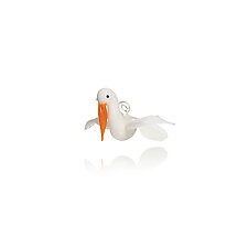 Pelican by Kevin McKay and Maki Kawakubo (Art Glass Ornament)