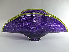 Colorful Folded Bowls by Juston Daniels (Art Glass Bowl)