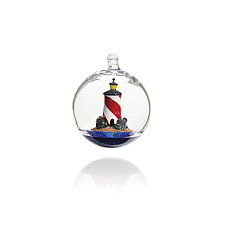 Lighthouse by Will Mayer (Art Glass Ornament)