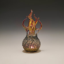 Fireball Votives by James and Andrea Stanford (Art Glass Candleholder)