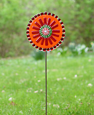 Lolly Flowers Garden Stakes by Terry Gomien (Art Glass Sculpture)