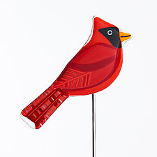 Garden Birds by Terry Gomien (Art Glass Sculpture)