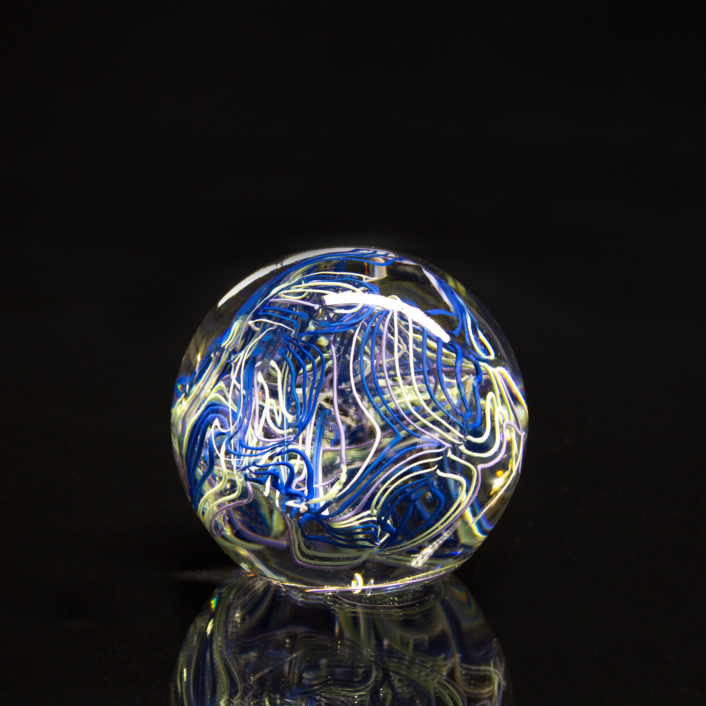Crazy Train Paperweight 5 By April Wagner Art Glass Paperweight