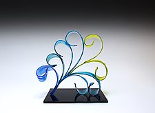 Petite Pavo by April Wagner (Art Glass Sculpture)