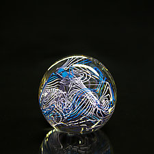 Crazy Train Paperweight 4 by April Wagner (Art Glass Paperweight)