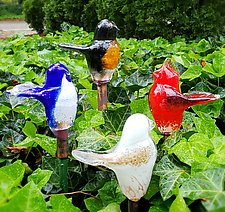 Birds of Beauty Garden Collection by April Wagner (Art Glass Sculpture)