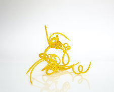 Gold Tendrils by April Wagner (Art Glass Sculpture)