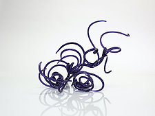 Purple Tendrils by April Wagner (Art Glass Sculpture)