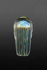 Moon Jellyfish Medium by Richard Satava (Art Glass Sculpture)