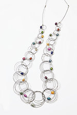 Long Vertigo Necklace by Meghan Patrice Riley (Steel & Stone Necklace)