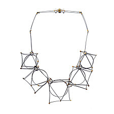 Short Shape Necklace by Meghan Patrice Riley (Gold & Silver Necklace)