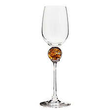 Planet White Wine by Minh Martin (Art Glass Drinkware)