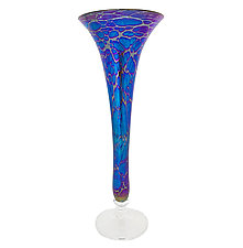 Spider Trumpet Vase by Romeo Glass (Art Glass Vase)