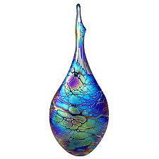 Spider Teardrop Vase by Romeo Glass (Art Glass Vase)