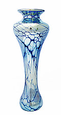 Silver Spider Amphora by Romeo Glass (Art Glass Vase)