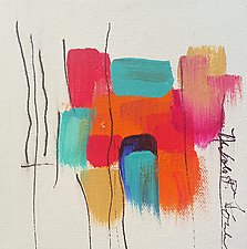 Colors on White 3 by Nicholas Foschi (Acrylic & Pastel Painting)