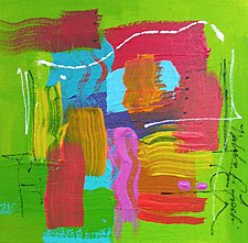 Colors on Green 1 by Nicholas Foschi (Acrylic Painting)