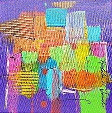 Colors on Purple 4 by Nicholas Foschi (Acrylic Painting)