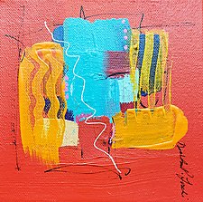 Colors on Red 12 by Nicholas Foschi (Acrylic Painting)