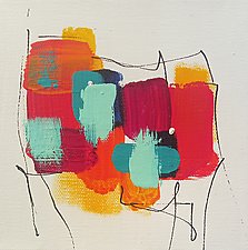 Colors on White 5 by Nicholas Foschi (Acrylic & Pastel Painting)