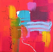 Colors on Red 11 by Nicholas Foschi (Acrylic Painting)